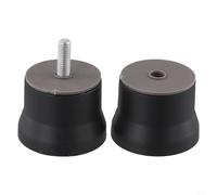 Bathroom Shower Door Handle Replacement Knob for Glass Doors 8-12mm Single Hole Mount ABS Plastic Chrome Silver(Black)