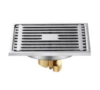 Bathroom shower floor drain 10cmX10cm silver kitchen stainless steel anti odor for kitchen toilet,plating CW (Plating Ly A)