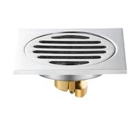 Bathroom shower floor drain 10cmX10cm silver kitchen stainless steel anti odor for kitchen toilet,plating CW (Plating Cw A)