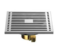 Bathroom shower floor drain 10cmX10cm silver kitchen stainless steel anti odor for kitchen toilet,plating CW (Wire Drawing Ly A)