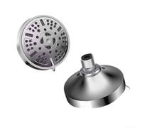 Bathroom Shower Head Set With 9 Spray Options, Adjustable Swivel Ball For Flexible Direction, And Dual Stage Supercharging Technology To Improve Water Pressure Performance