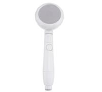 Bathroom Shower Head with Filter, One Click Water Stop, Pressurized | Handheld Set, ABS and Stainless Steel Build, 4 Point 2cm Interface, White Modern Style