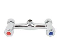 Bathroom Shower Mixer Taps Brass in-Wall Dual Control Hot and Cold Water Valve Twin Outlet Chrome Faucet Accessories 1pc