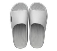Bathroom Shower Shoes for Men, Quick-Drying Lightweight EVA Non-Slip Sliders,Soft Cloud Slippers for Bathroom, Gym, Pool, Beach and Indoor/Outdoor Use Grey
