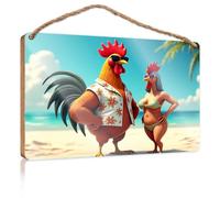 Bathroom Signs Decor Funny Beach Vibes: Floral Fun On The Sand Wooden Sign Spring Porch Decor Work from Home Door Sign(20X30CM)