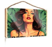 Bathroom Signs Decor Funny Pop & Weed: A Modern Escape Signs for Kitchen Boys Bedroom Decorations(15X28CM)