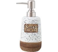 Bathroom Silver Press Pump Soap Dispenser - Hand Dish Soap Lotion Dispensing Pump Ceramic Pump