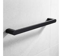 Bathroom Single Towel Rail Black Hanger Wall Mounted