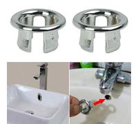 Bathroom Sink Basin Overflow Ring Round Drain Hole Cap Cover Spare