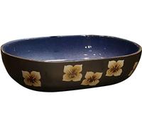 Bathroom Sink, Bathroom Vanity Above Counter Vessel Sink Ceramic Blue Single or Pack of 5 Multiple Sizes(Set,48 * 34 * 14cm)