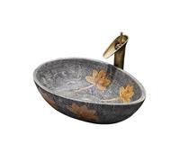 Bathroom Sink Bathroom Vessel Sink 51 * 38 * 15cm Porcelain Ceramic Modern Vanity Art Basin with Faucet Countertop Basin