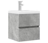 Bathroom Sink Cabinet Concrete Grey 41 x 38.5 x 45 cm Engineered Wood Drawer UK