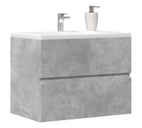vidaXL Bathroom Cabinet Cupboard Vanity Unit Concrete Grey Engineered Wood