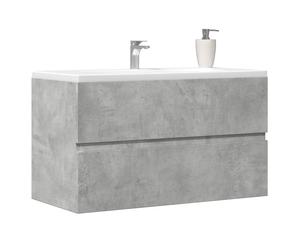 Bathroom Sink Cabinet Concrete Grey 80x38.5x45 cm Engineered Wood Drawer Hanging