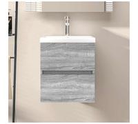 (grey sonoma) vidaXL Sink Cabinet Engineered Wood Storage Cupboard Furniture Multi Colours