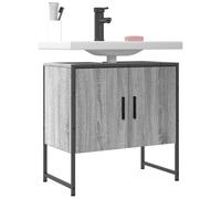 Bathroom Sink Cabinet Grey Sonoma 60x33x60 cm Engineered Wood Berkfield Home Grey One Size