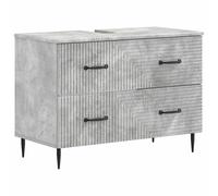 Bathroom Sink Cabinet HAARLEM Engineered Wood Storage Modern Slim Decor vidaXL