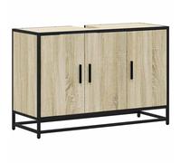 vidaXL Bathroom Sink Cabinet Sonoma Oak 90x33x60 cm Engineered Wood