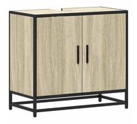 vidaXL Bathroom Sink Cabinet Grey Sonoma 65x33x60 cm Engineered Wood