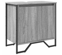 vidaXL Bathroom Sink Cabinet Grey Sonoma 60x35x60 cm Engineered Wood