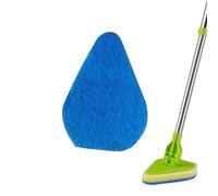 Bathroom Sink | Cleaning Brushes | 2-in-1 Extendable Tile Sink with Adjustable Head, Detachable Clean Brush Sponge for Baseboard, Bathroom, Tub, Floor, Wall