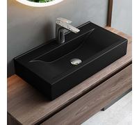 Bathroom Sink Countertop Basin Ceramic Rectangle Washbasin Sink 615mm/450mm