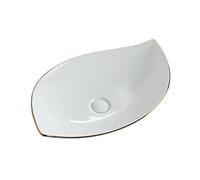 Bathroom Sink, Countertop s White Vessel Sink Modern Ceramic Porcelain Above Counter Bathroom Vanity Bowl Sink s, Leaf Shape Bathroom Vanity Sinks Basin