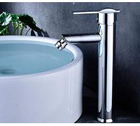 Bathroom Sink Faucet Copper Main Body Single Hole Cold Water Mixer Toilet Basin Basin Mixing Valve Kitchen Faucet Single Handle Single Connection,High Drawing，High Electroplating
