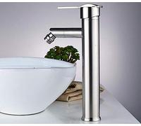 Bathroom Sink Faucet Copper Main Body Single Hole Cold Water Mixer Toilet Basin Basin Mixing Valve Kitchen Faucet Single Handle Single Connection(High Drawing)
