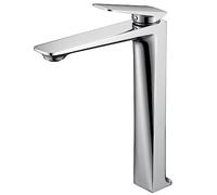 Bathroom Sink Faucet Deck Mount Brass Hot Cold Mixer Tap Black Brushed Gold Golden Gunmetal Single Lever Bagnolux (Color : Polished Chrome High)