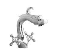 Bathroom Sink Faucet, Double Handle Brass with High Arch Design for Classic Bathrooms