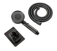 Bathroom Sink Faucet Head of A Shower High Pressure 5 Modes Adjustable with Hose Water Saving One-Key Stop Accessories(1.5m Grey Pipe)