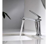 Bathroom Sink Faucet, Luxury Black Rose Gold Crane Basin Taps Modern White Faucet Bathroom Luxury Basin Faucets Hot Cold Water Sink Tap Mixer (Color : White Golden)