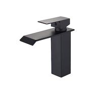 Bathroom Sink Faucet, Stainless Steel Waterfall Mixer Tap, Easy Install Basin Fixture for Home Renovation and Contemporary Decor