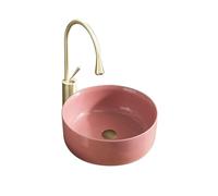 Bathroom Sink for Countertop Round Simple Patio Sink Versatile Under-Mount Design for Bathroom & Patio Ideal for Small Spaces and Stylish Decor
