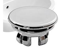 Bathroom Sink Overflow Trim Ring - Overflow Covering, 22-24mm Hole Insert | Double Layer Round Overflow Cap, Basin Sink Overflow Cover, Vanity Sink, Bathroom Hardware Replacement