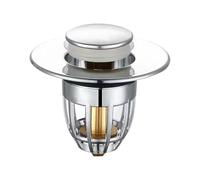 Bathroom Sink Plug Replacement, Universal Pop Up Sink Hole Plug Cover, Stainless Steel Bath Drain Filter Stopper with Bounce Core for Kitchen, Bath and Wash Basin
