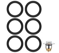 Bathroom Sink Plug Rubber Seal: 6pcs Rubber Washers for Pop Up Bath Plug Drain Stopper,O Rings Replacement Gasket,Wash Basin Click Clack Waste,Kitchen Accessories