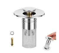 Bathroom Sink Plug Stopper, Pop Up Sink Drain Strainer Plug, Universal Basin Core Drain Filter for 8mm Deep Shower Sink Filter (Style B)