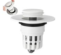 Bathroom Sink Plug - Universal Sink Plug | Siņk Strainer Stopper - Rust Proof Sealing Filter Element Push Button Drain Pluğ For Washbasin Kitchen Bathroom Use, Bathrooms Sinks & Bathtub Accesso