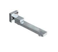 Bathroom Sink tap Spout Brass Shower Faucet Accessories Replace Waterfall Bathtub Spout,Chrome/Black/Brushed Gold Wall Mount Basin Faucet (Color : Chrome A)