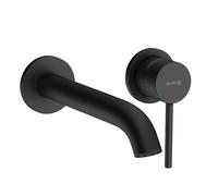 Kludi 382453976 Bozz-382453976 Bathroom Sink tap with a Fixed spout Bozz matt-382453976, Black matt, 23 cm Ausladung