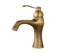 Bathroom Sink Taps Brass Antique Hot and Cold Water Faucet, b
