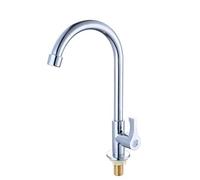 Bathroom Sink Taps Faucet, Kitchen Pull- Out Faucet, 360 Degree Rotate Cold and Hot Water Tap,Silver,A