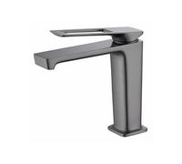 Bathroom Sink Taps Waterfall Grey Basin Taps Waterfall 1 Hole | Hot and Cold Mixer, Bathroom Taps Mixer for Modern Bathroom