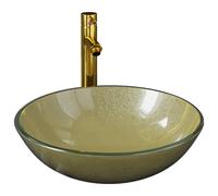 Bathroom Sink Wash Basin Sink Unit Countertop Basin Tempered Glass vidaXL