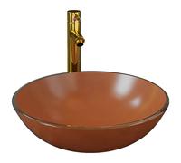 Bathroom Sink Wash Basin Sink Unit Countertop Basin Tempered Glass vidaXL