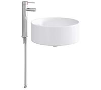 vidaXL Bathroom Wash Basin Matte Black 40.5 x 40.5 x 15.5 cm Metal