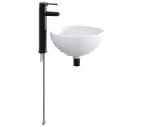 Bathroom Sink with Faucet and Drain Ceramic Basin Modern Shower Vanity vidaXL