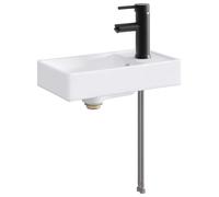 vidaXL Bathroom Wash Basin Chrome 40.5 x 22.5 x 11.5 cm Metal